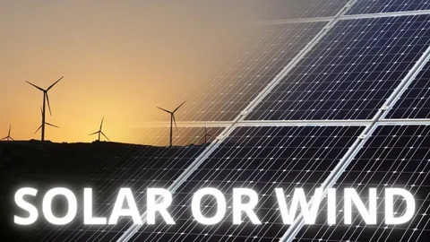 Solar panels vs. wind turbines - side-by-side comparison of renewable energy sources